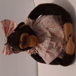 Vintage 1992 Hosung Chimp Plush Hand Puppet